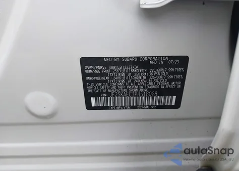 2023 Subaru Forester Premium из США, поврежденный, VIN JF2SKAEC1PH518028